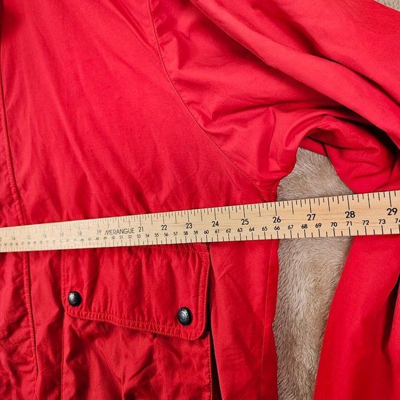 VTG Eddie Bauer Red Hooded Jacket Men's Size XL Windbreaker Long Sleeve Outdoor - Picture 7 of 13